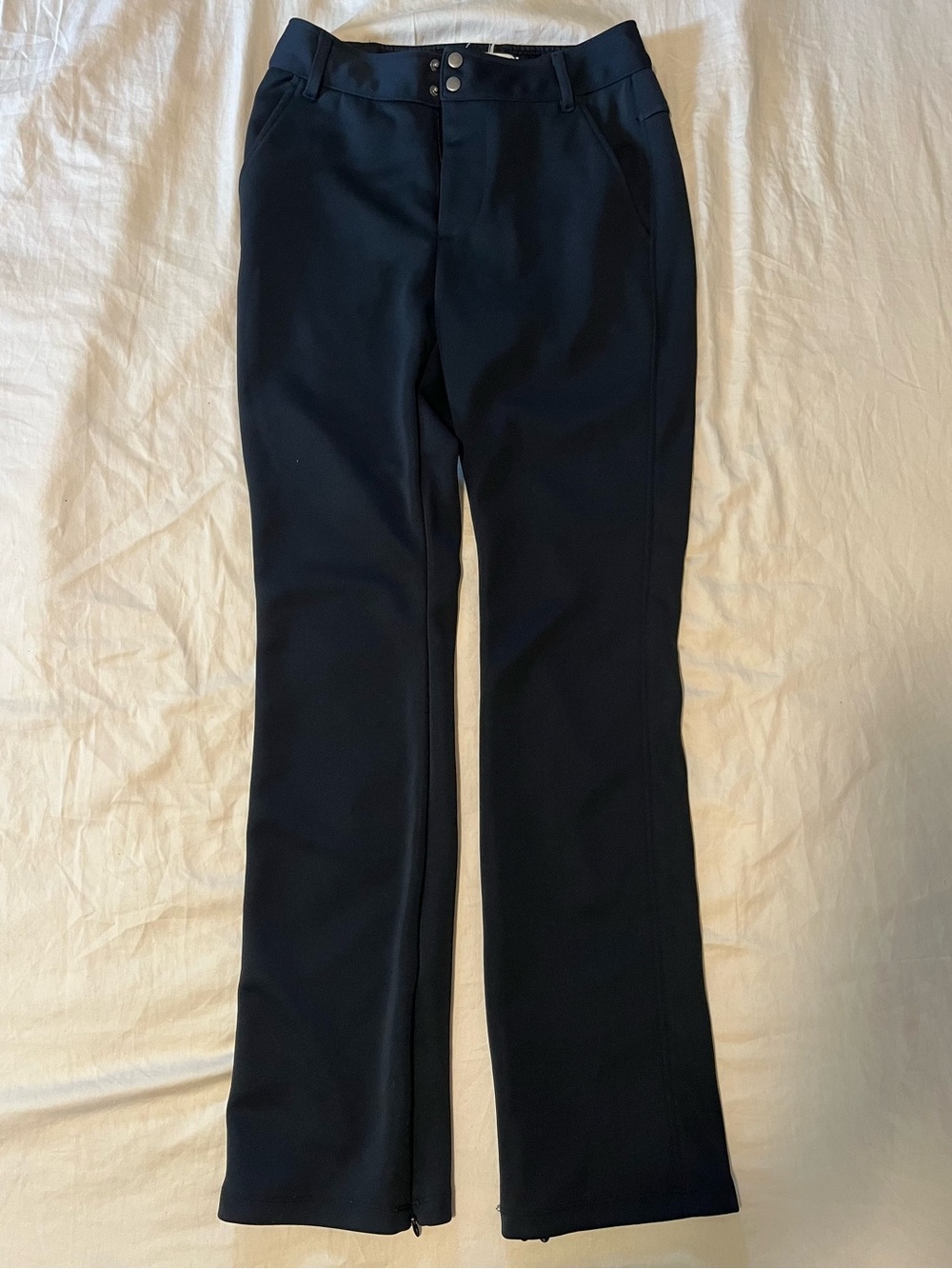 Anthropologie Navy Boot-Cut Flare Pants